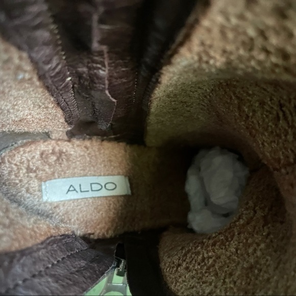 Aldo Fleece-Lined Double Zipper Mid Calf Boots - Picture 6 of 11